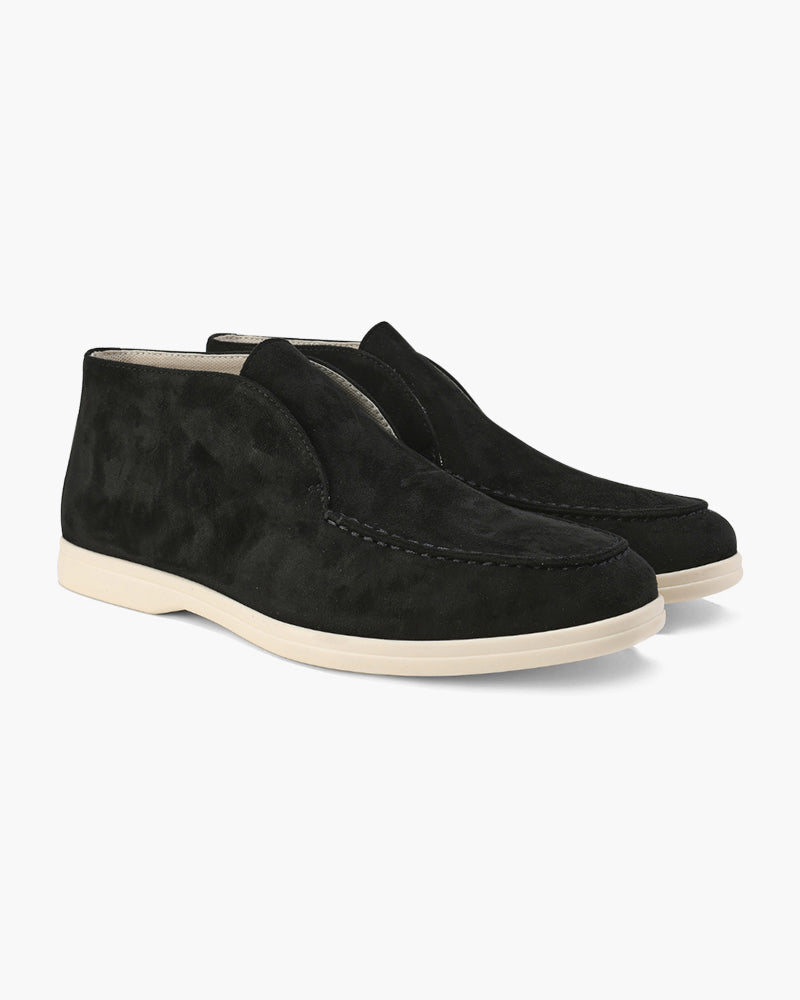 Men’s High Loafers | Soft Suede Finish | Refined Stitching | Leather Insole Comfort