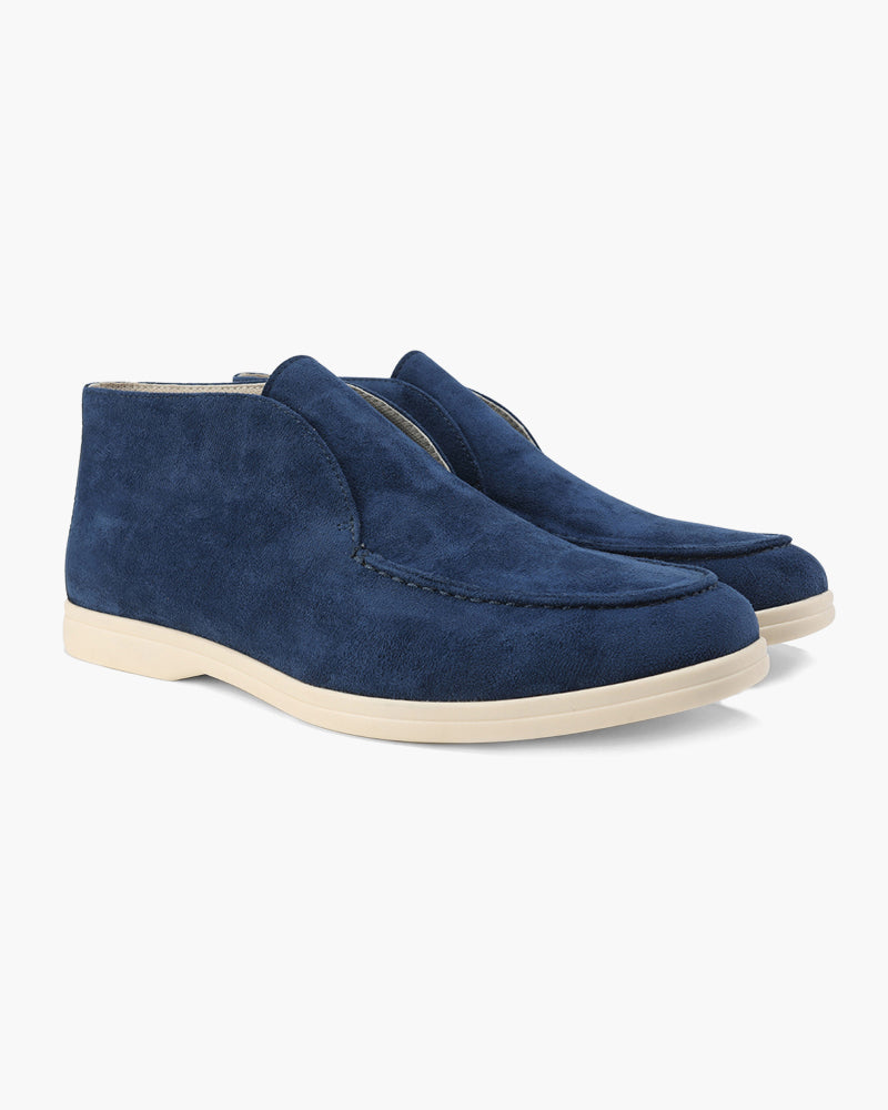 Men’s High Loafers | Soft Suede Finish | Refined Stitching | Leather Insole Comfort
