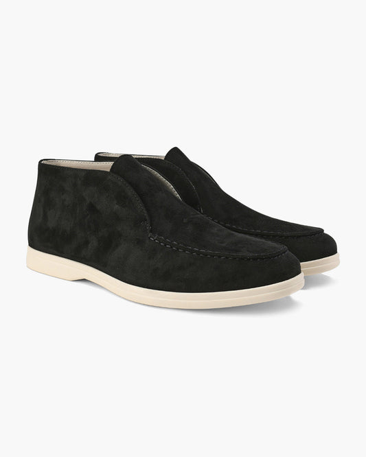 Men’s High Loafers | Soft Suede Finish | Refined Stitching | Leather Insole Comfort