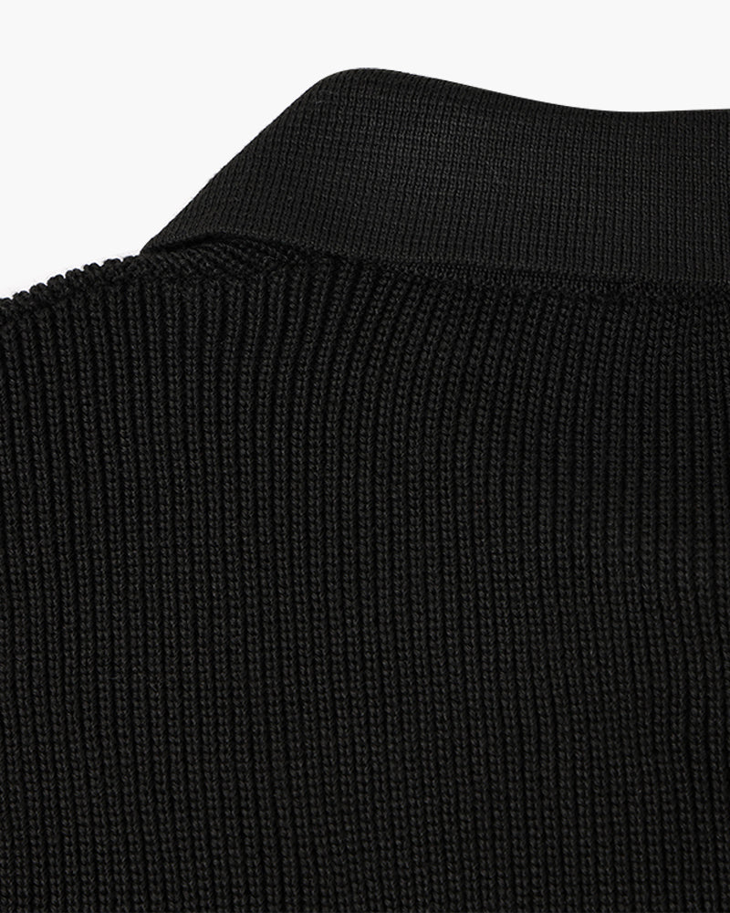 Men’s Longsleeve Polo | Cotton Knit | Half Zip Collar | Casual & Refined Style
