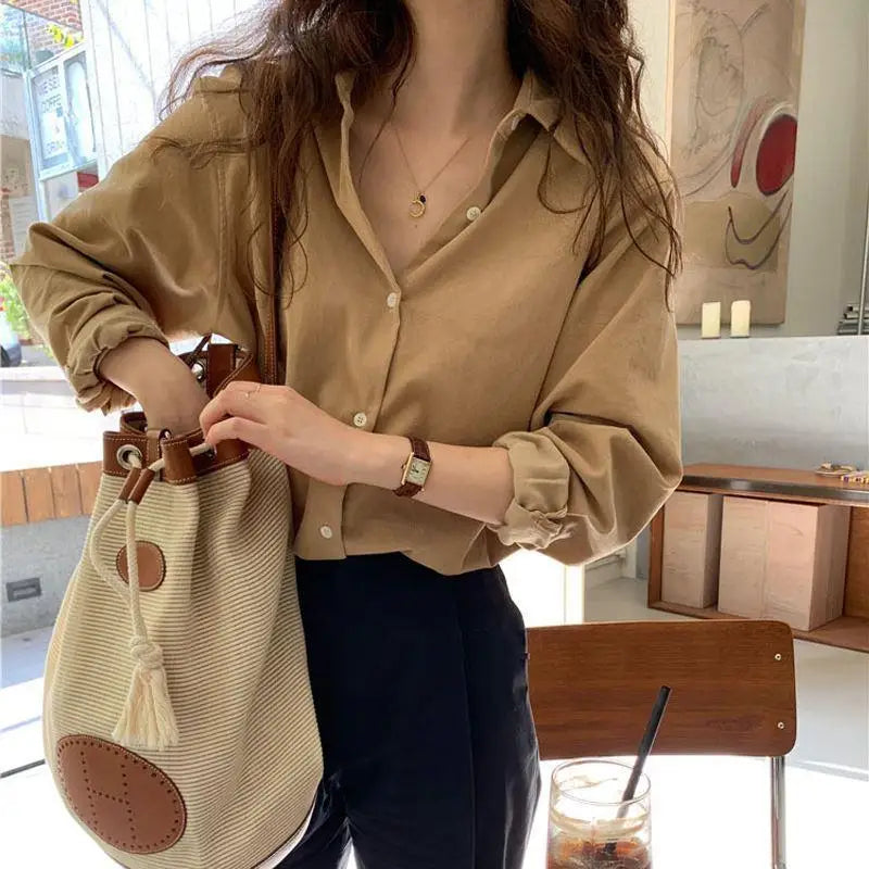 Women’s Shirt | Classic Chic | Relaxed Oversized Fit | Versatile Everyday Style